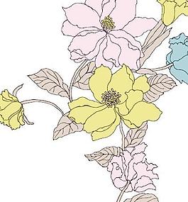 時尚花樣女人矢量圖53
