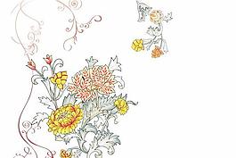 韓國時尚花形花邊矢量圖24