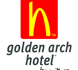 Golden_Arch_Hotel logo設計欣賞 Golden_Arch_Hotel賓館業(yè)LOGO下載標志設計欣賞