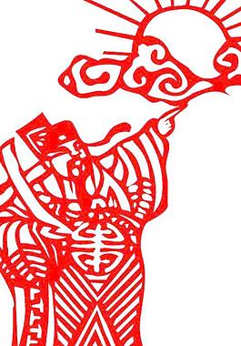 新年财神矢量图