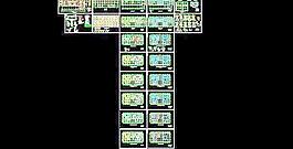 高層商住樓框架結構施工設計圖紙