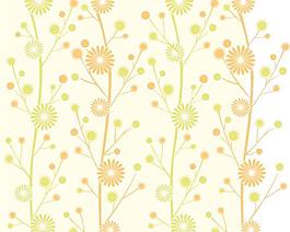 韓國(guó)花紋底紋素材矢量圖040