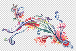 蓝色花藤AE模板源文件