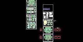 三层双拼砖混结构别墅设计图32x12