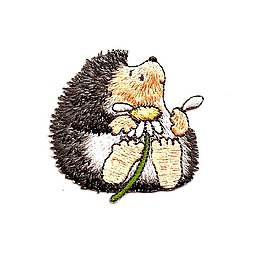 位圖 繡花 動物 刺猬 免費素材