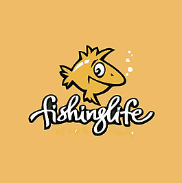 印花矢量圖 卡通 動物 魚 文字 免費素材