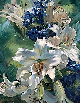 位圖 寫意花卉 植物 花朵 免費素材