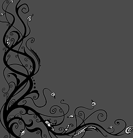 水墨花藤AE源文件模板視頻