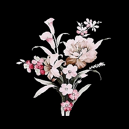 位圖 寫意花卉 植物 花朵 少淑女裝 免費素材