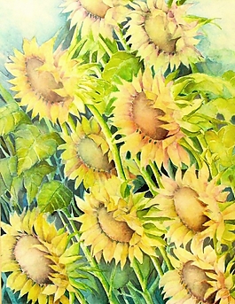 位圖 寫意花卉 植物 花朵 免費素材