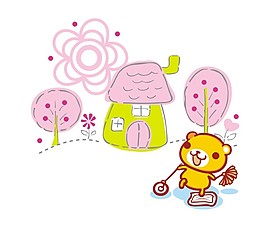 卡通小熊