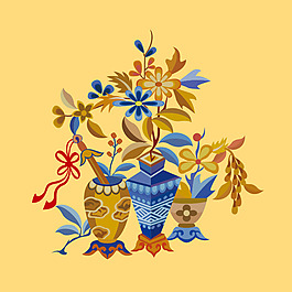 印花矢量圖 青花瓷 中國風(fēng) 女裝 免費(fèi)素材