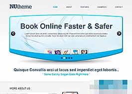 灰色幻燈互聯網軟件企業html5模板