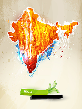 india印度地圖