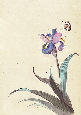 位圖 寫意花卉 植物 花朵 免費素材