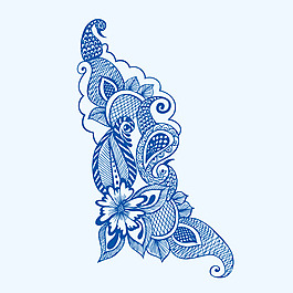 印花矢量圖 青花瓷 中國風(fēng) 女裝 免費(fèi)素材