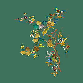 印花矢量圖 青花瓷 中國風(fēng) 女裝 免費(fèi)素材