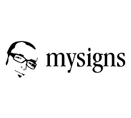 mysigns logo設計欣賞 mysigns廣告LOGO下載標志設計欣賞