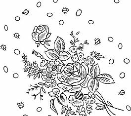 韓國精美花草圖案矢量圖068
