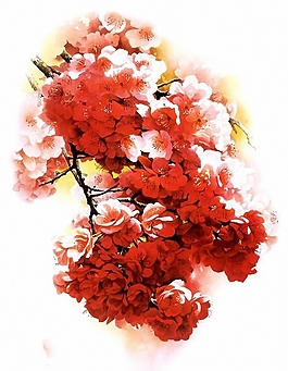 位圖 寫意花卉 植物 花朵 免費素材