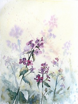 位圖 寫意花卉 植物 花朵 免費素材