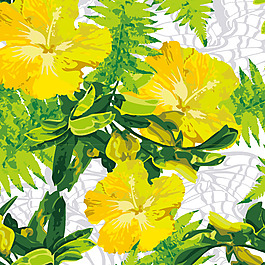 印花矢量圖 植物 花朵 女裝 免費素材