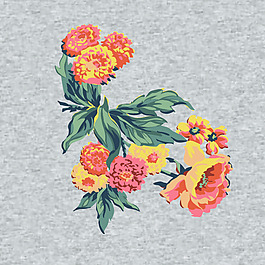 印花矢量圖 植物 花朵 藝術效果 免費素材