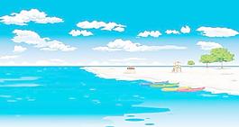 夏日海景圖片