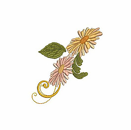 繡花 植物 花朵 免費素材