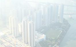 香港酒店頂層早晨海景圖片