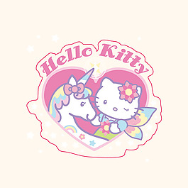 印花矢量圖 可愛卡通 卡通形象 hello kitty 免費(fèi)素材