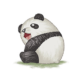 位圖 藝術(shù)效果 手繪 動物 熊貓 免費素材