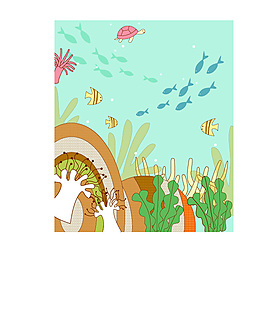 海底風(fēng)情插畫