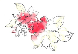 位圖 植物圖案 寫意花卉 花朵 超高清 免費(fèi)素材