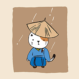 印花矢量圖 卡通 卡通動(dòng)物 貓 幾何 免費(fèi)素材