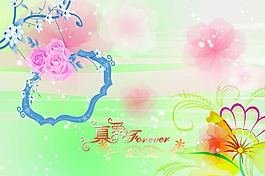 綠色夢(mèng)幻底紋