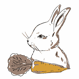 位圖 可愛卡通 卡通動物 兔子 卡通靜物 免費素材