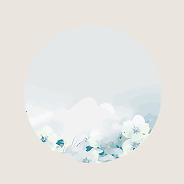 印花矢量圖 植物 花朵 幾何 圓形 免費(fèi)素材
