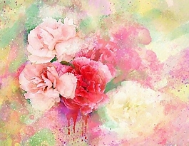 位圖 寫(xiě)意花卉 植物 花朵 免費(fèi)素材