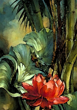 位圖 寫意花卉 藝術(shù)效果 水彩 免費素材