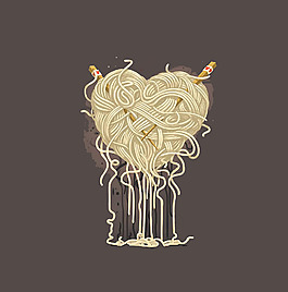 位圖 生活元素 面條 幾何 圓形 免費(fèi)素材