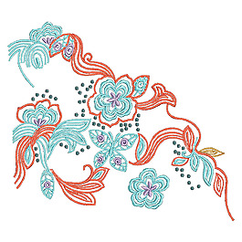 繡花 植物 花朵 免費素材