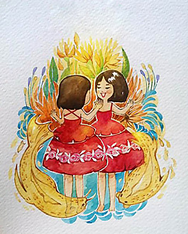 位圖 藝術(shù)效果 手繪 人物 女孩 免費(fèi)素材