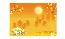 最新韓國(guó)秋天風(fēng)景矢量圖48
