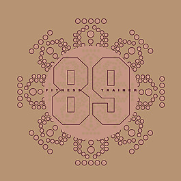 印花矢量圖 文字 數(shù)字 幾何 圓形 免費(fèi)素材