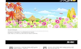 最新韓國秋天風(fēng)景矢量圖05