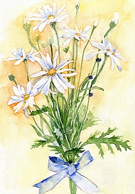 位圖 植物圖案 寫意花卉 花朵 菊花 免費素材