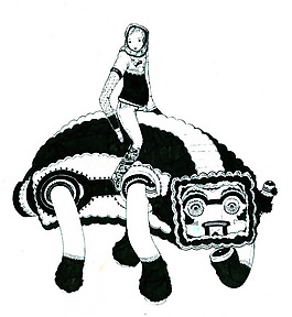 位圖 藝術(shù)效果 手繪 人物 女孩 免費(fèi)素材