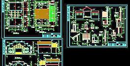全套中式特色小區(qū)門樓建筑施工圖