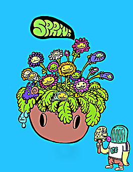 位圖 人物 怪物 植物 花朵 免費(fèi)素材